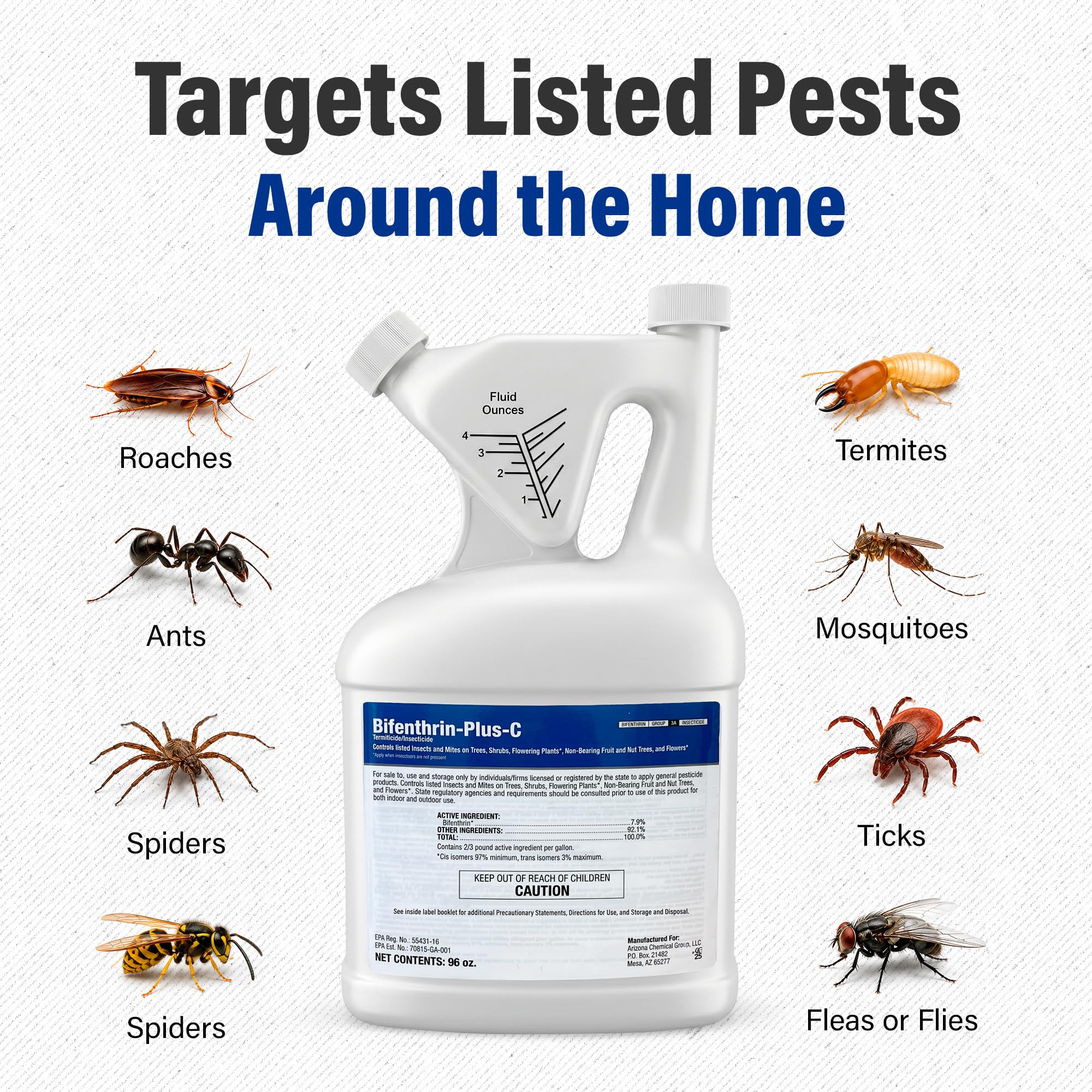 BIFENTHRIN-PLUS-C Insecticide Spray application demonstration