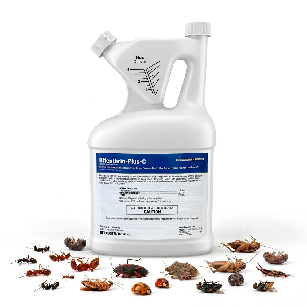 BIFENTHRIN-PLUS-C Insecticide Spray side view
