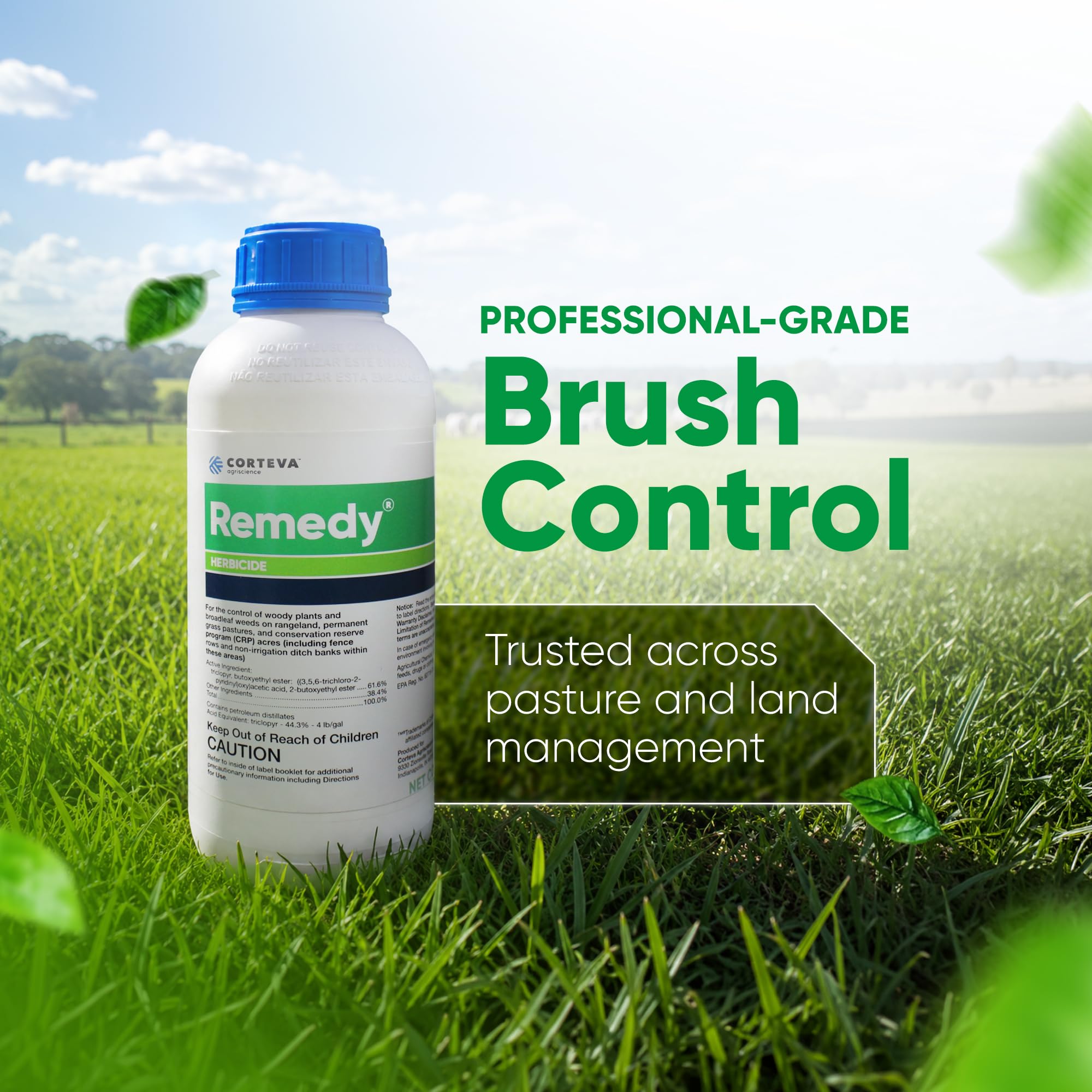 BIFENTHRIN-PLUS-C Remedy Herbicide Concentrate label close-up