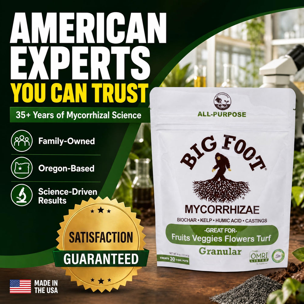 Big Foot Mycorrhizal Fungi Inoculant in a garden setting