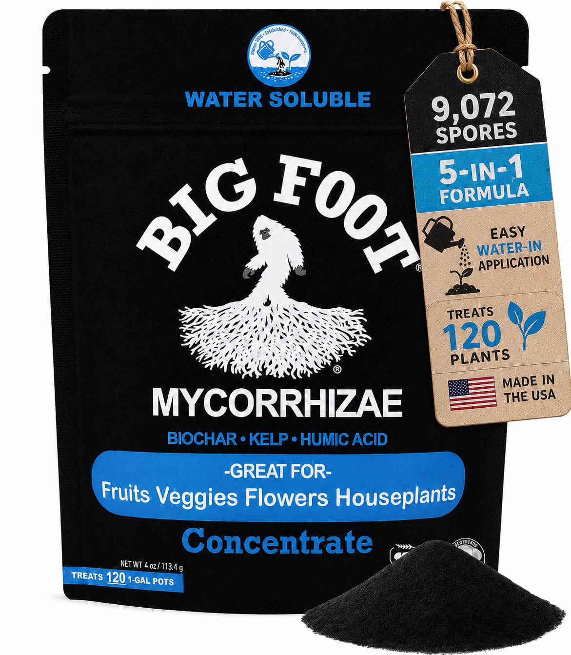 Big Foot Mycorrhizal Inoculant 4 oz front packaging view