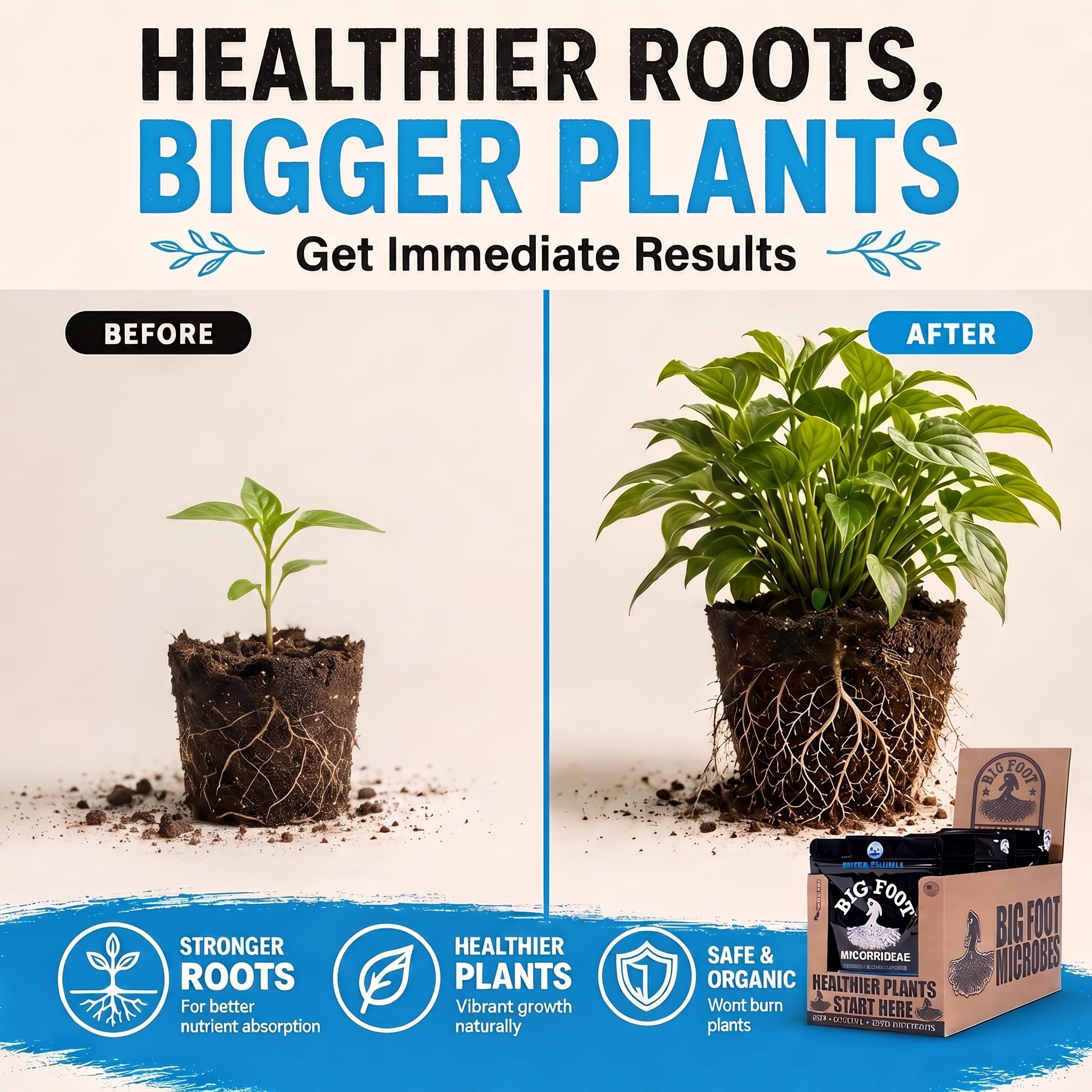 Big Foot Mycorrhizal Inoculant usage in garden soil