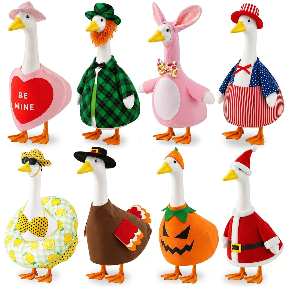 BIHDXL Holiday Porch Goose Outfit for Valentine's Day
