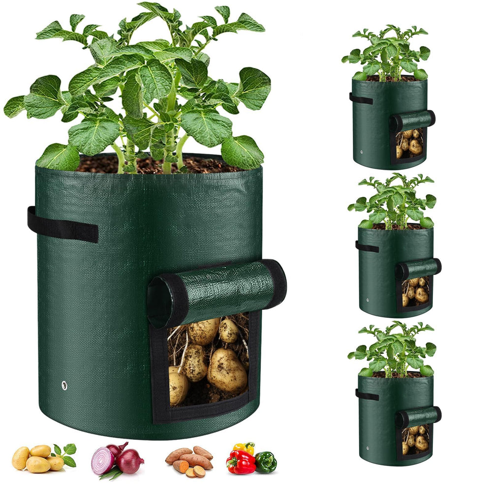 BIJOKETTEN 10 Gallon Potato Grow Bag with large viewing window