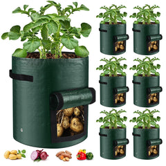 BIJOKETTEN 10 Gallon Potato Grow Bag with view window