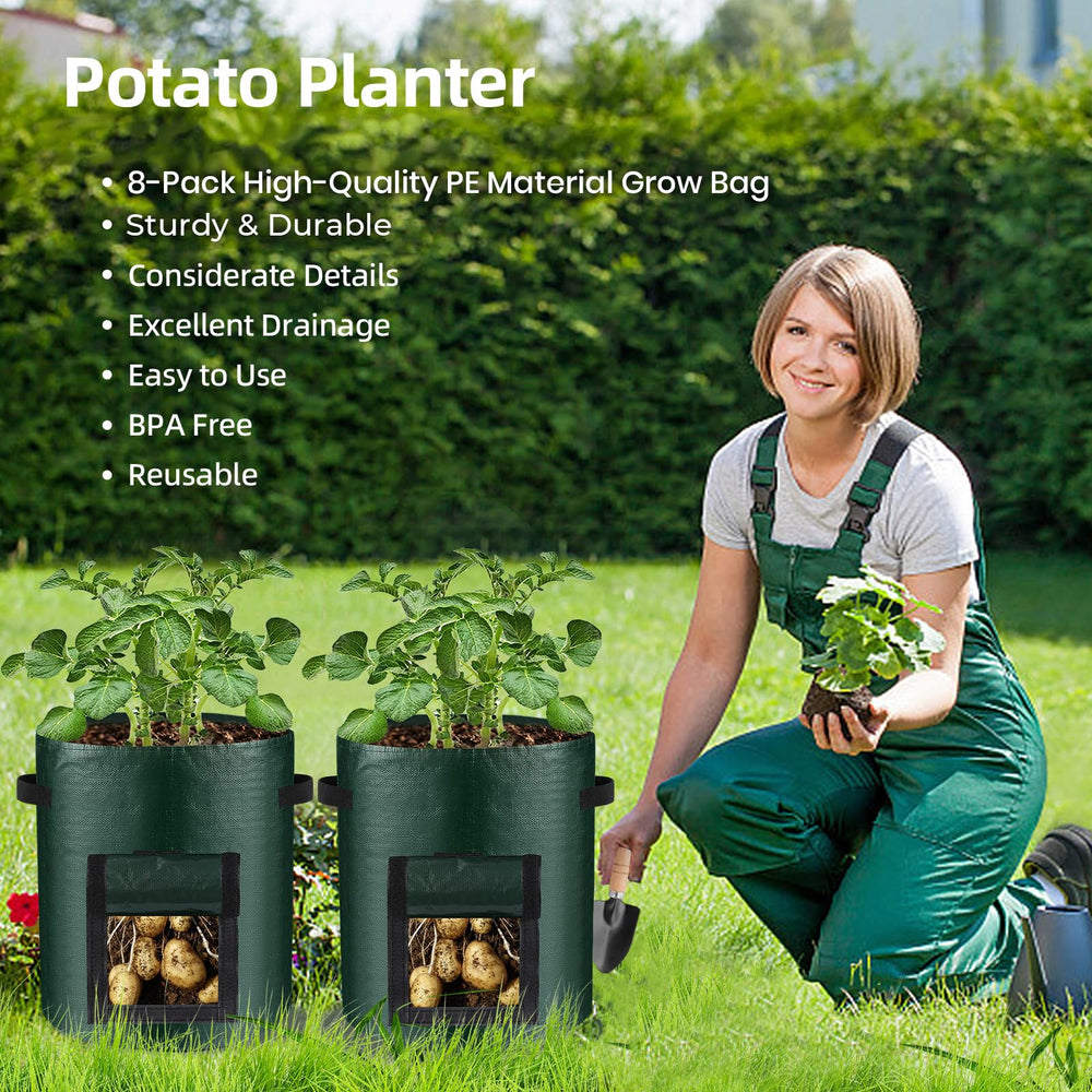 BIJOKETTEN grow bags stacked for storage