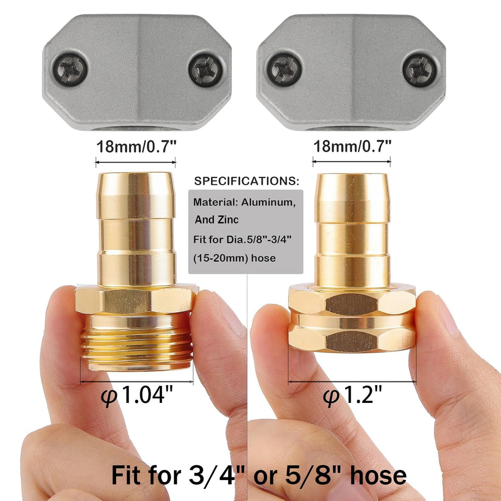 BILAL aluminum hose repair connector close-up