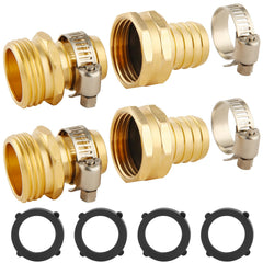 BILAL Brass Garden Hose Repair Connector Kit front view