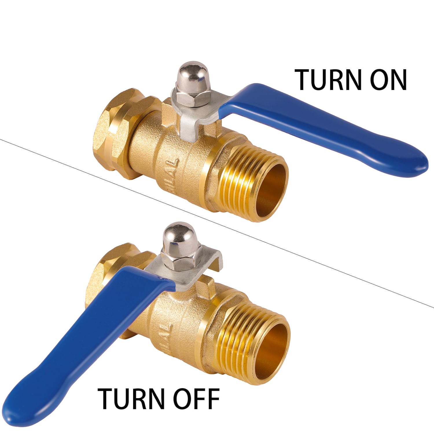 BILAL Garden Hose Shut Off Valve package display