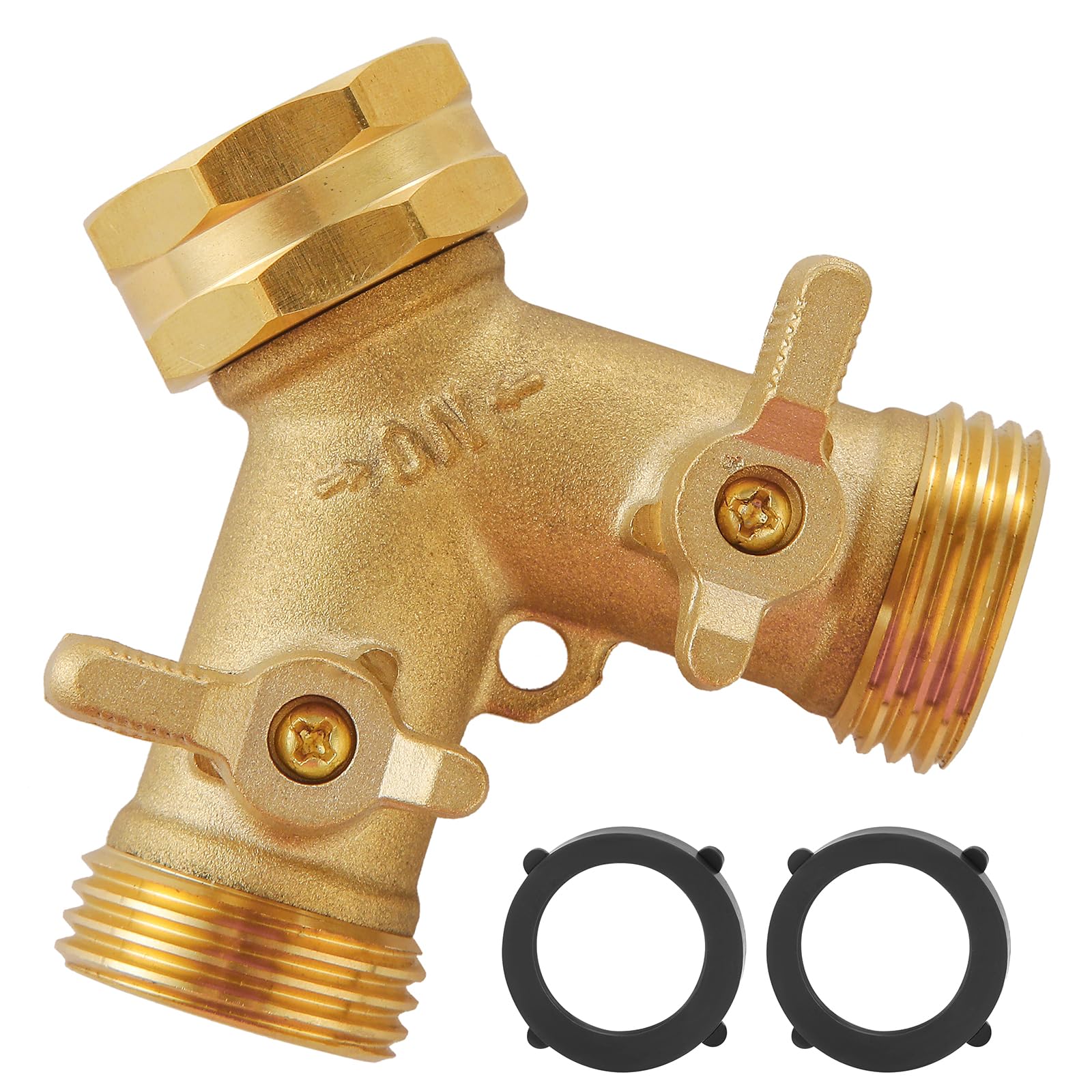 BILAL Garden Hose Splitter 2 Way front view