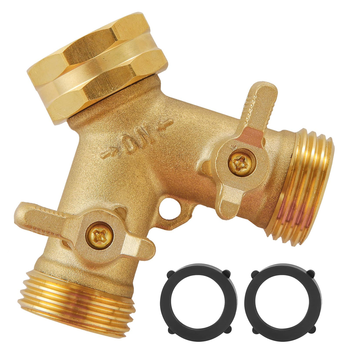 BILAL Garden Hose Splitter 2 Way front view