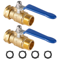 BILAL Heavy Duty Garden Hose Shut Off Valve front view