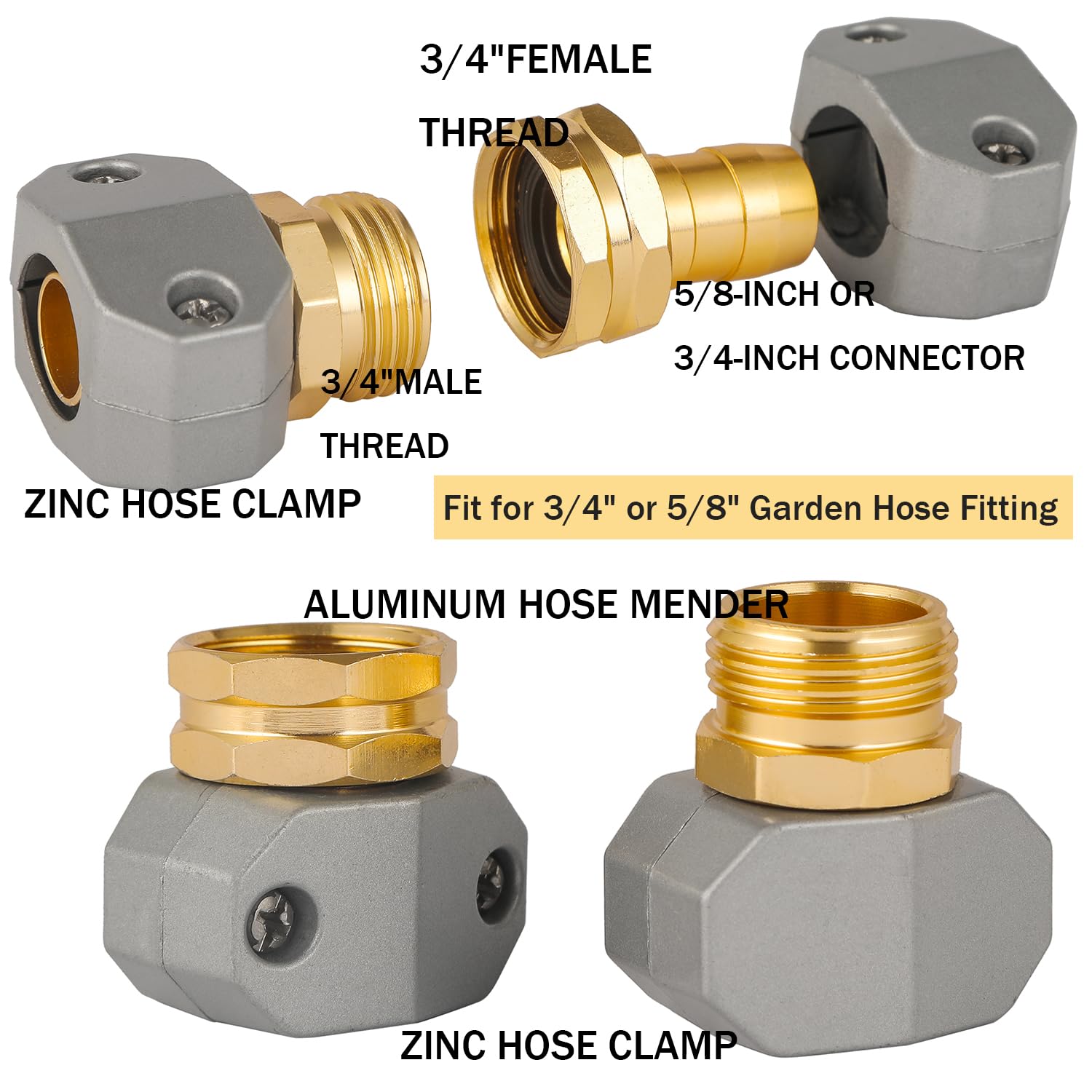 BILAL zinc clamp for hose repair