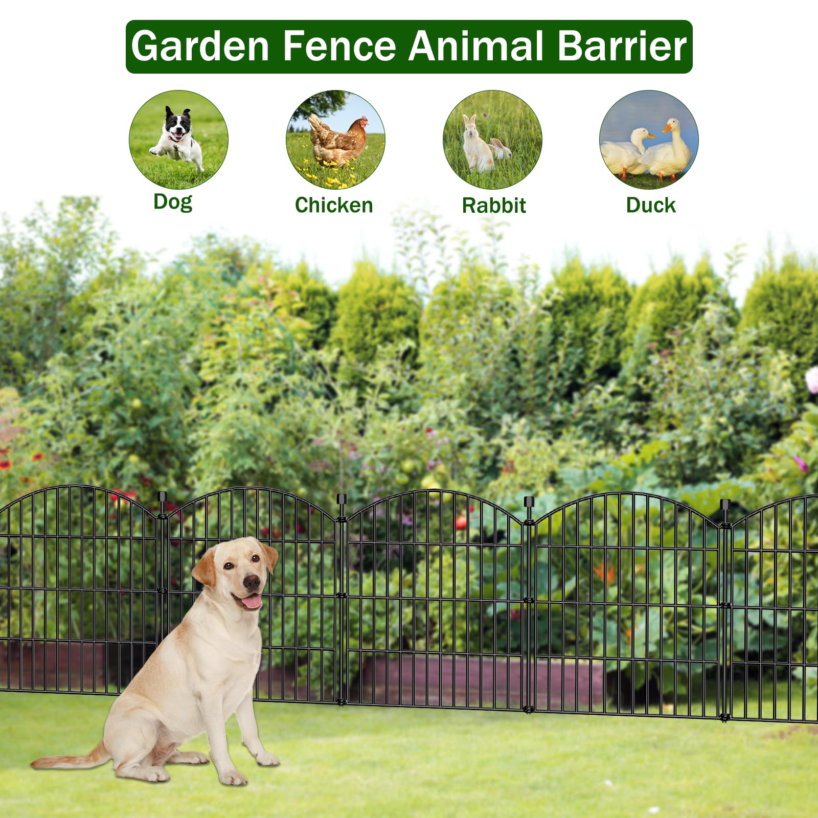 Bilibompa 5 Panel Garden Fence showing modular design