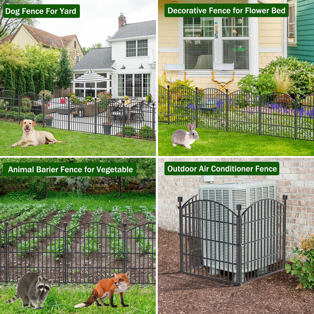 Bilibompa Decorative Garden Fence protecting flower beds
