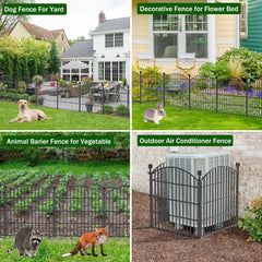 Bilibompa Decorative Garden Fence protecting flower beds