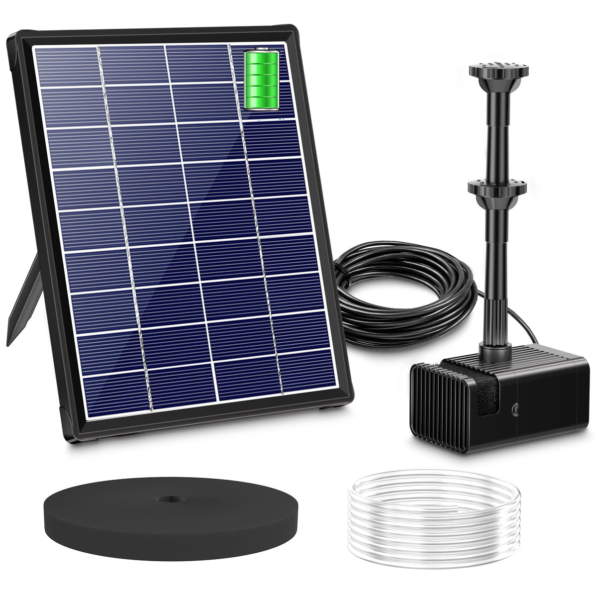 Biling 6.5W solar water pump front view