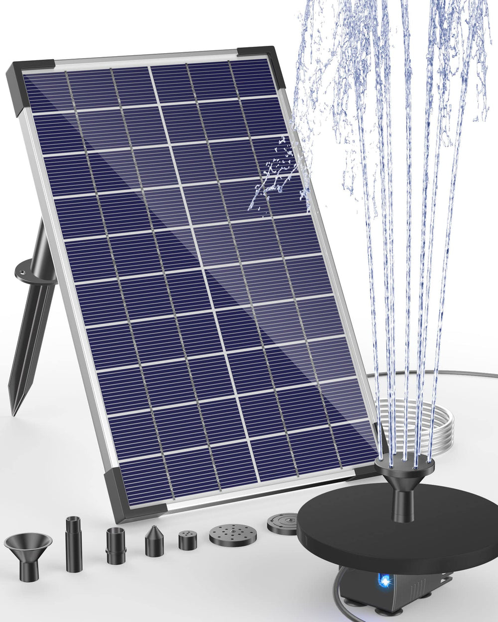 Biling 6.5W solar water pump with solar panel and water pipe