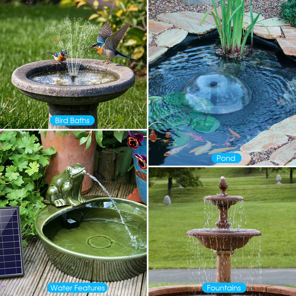 Biling solar fountain pump packaging view