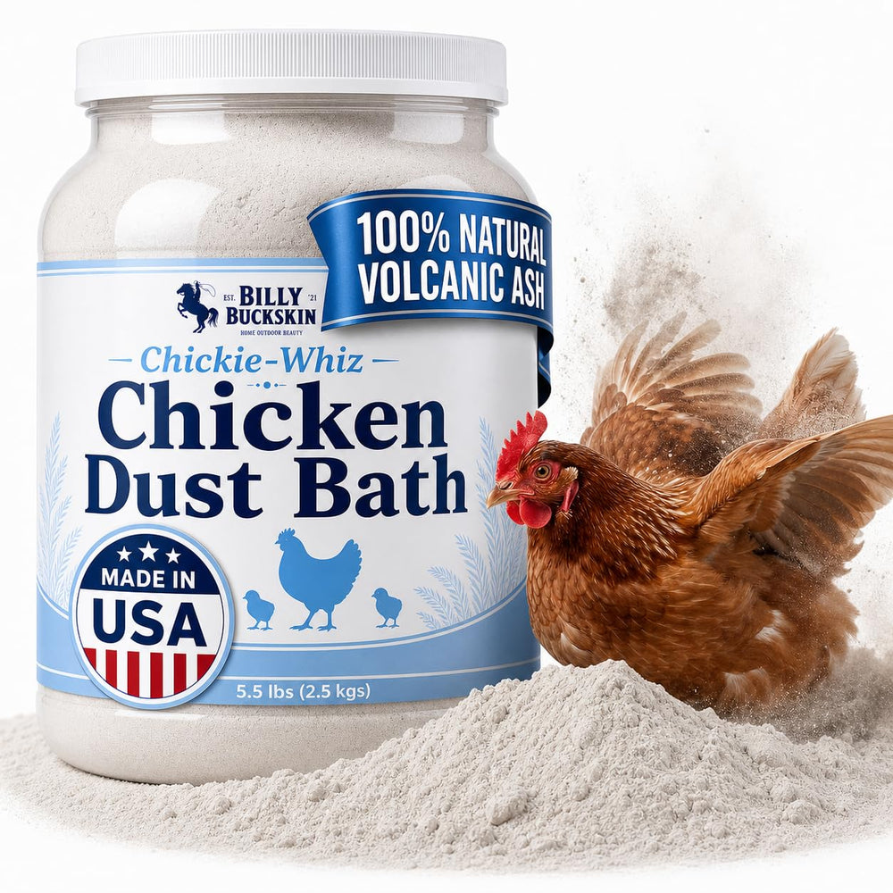 Billy Buckskin Chicken Dust Bath 5.5lb packaging front view