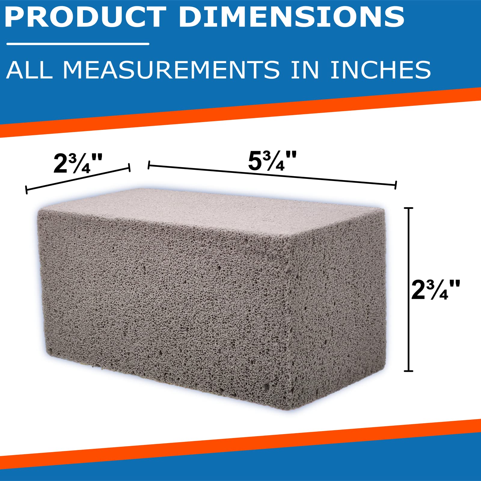 BILLY BUCKSKIN Pumice Pool Block cleaning a toilet bowl