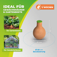 Bio Green self-watering system in garden setting