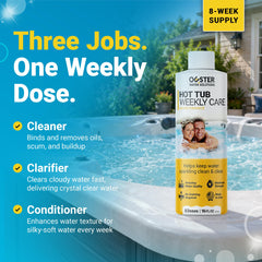 Bio Ouster Hot Tub Weekly Care pouring into hot tub