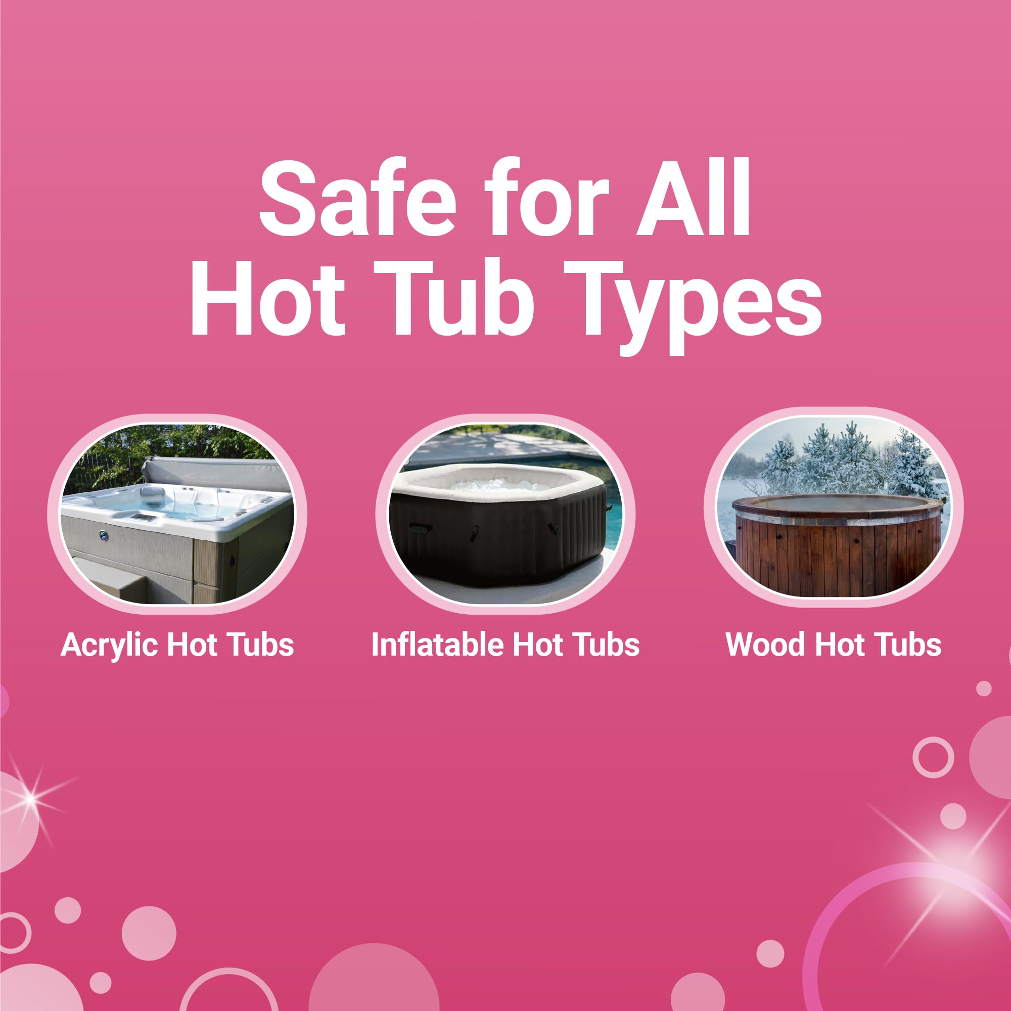 Bio Ouster products displayed outdoors near a hot tub