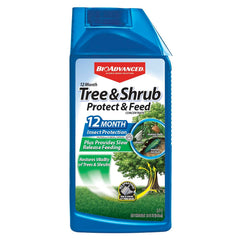 BioAdvanced 12 Month Tree & Shrub Protect and Feed Concentrate 32 oz front view