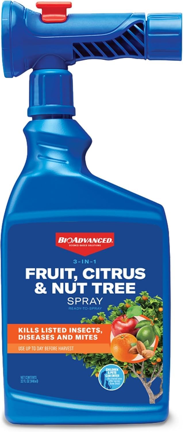 BioAdvanced 3-in-1 Fruit, Citrus & Nut Tree Spray 32 oz bottle front view