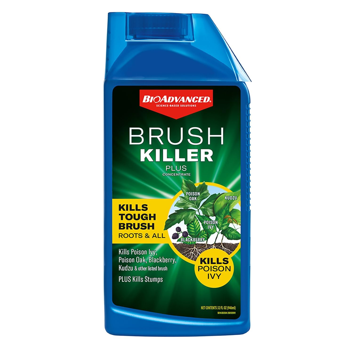 BioAdvanced Brush Killer Plus Concentrate 32 fl oz bottle front view