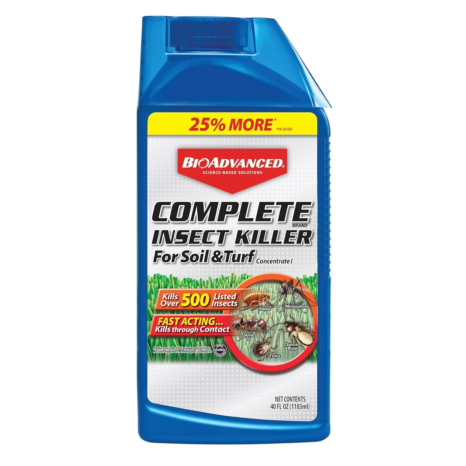 BioAdvanced Complete Insect Killer for Soil and Turf I - 32 oz bottle front view