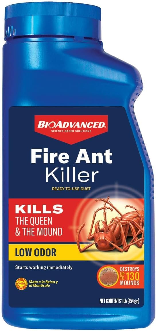 BioAdvanced Fire Ant Killer Dust 1 lb bottle front view