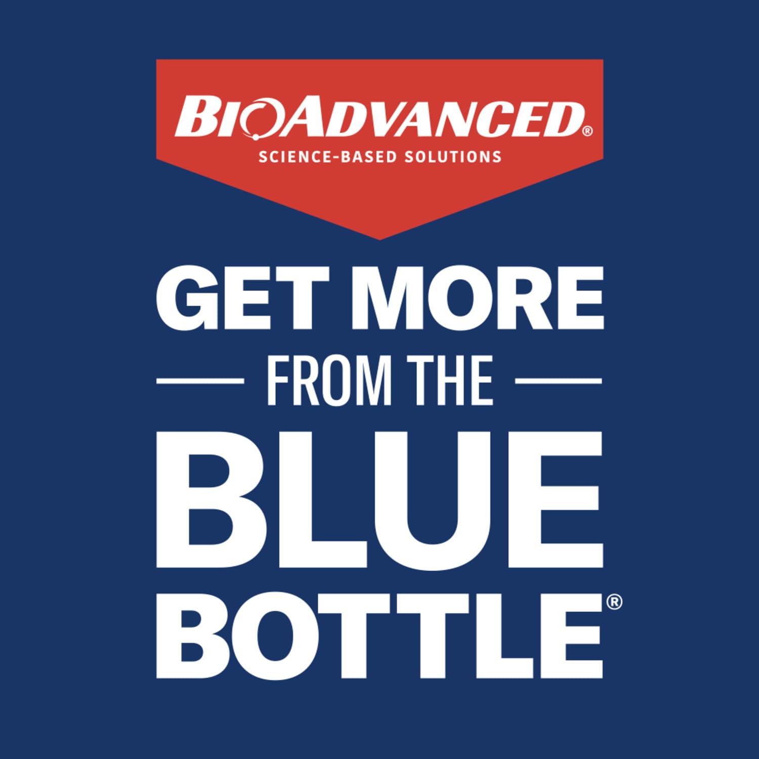 BioAdvanced insect control bottle in a garden setting