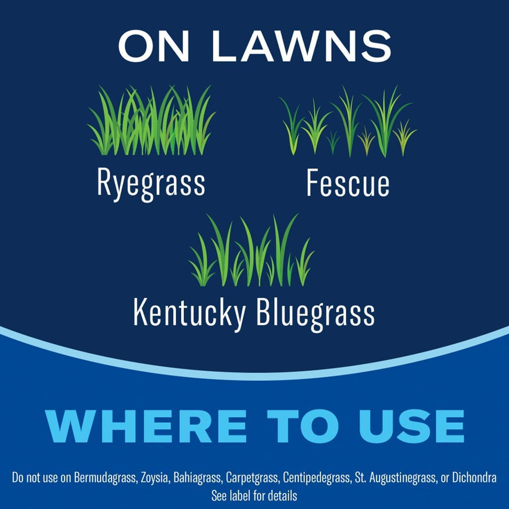 BioAdvanced Lawn Weed Killer bottle with garden hose attached