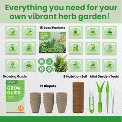 Biodegradable pots included in the Fruivity herb kit