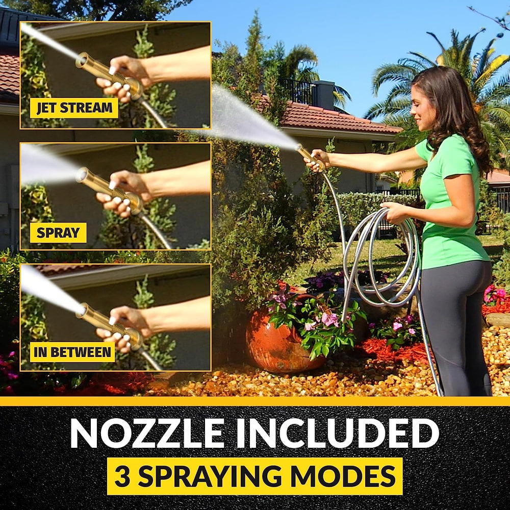 BIONIC STEEL PRO garden hose packaging with product details