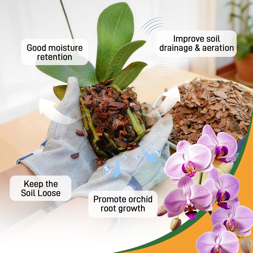 Biotolot Orchid Bark 2qt bag side view