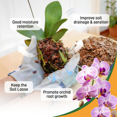 Biotolot Orchid Bark 2qt bag side view