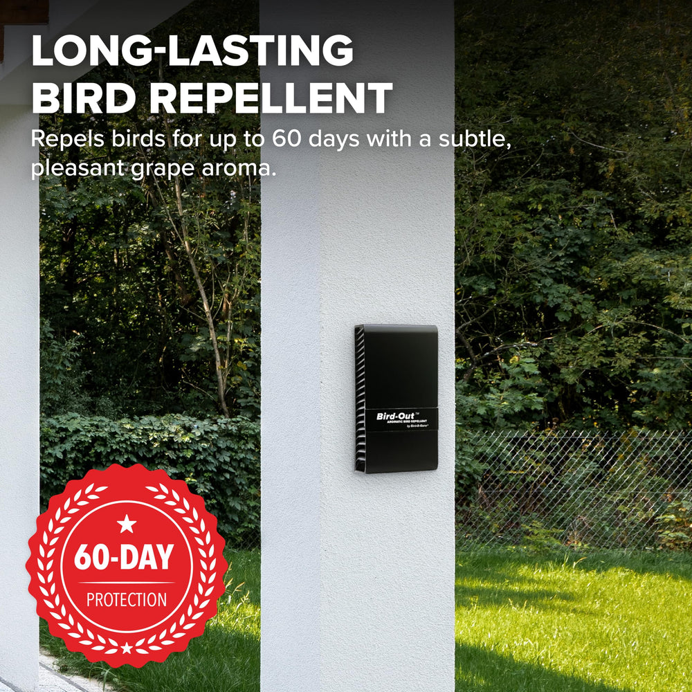 Bird B Gone Bird-Out Aromatic Repellent Kit packaging detail