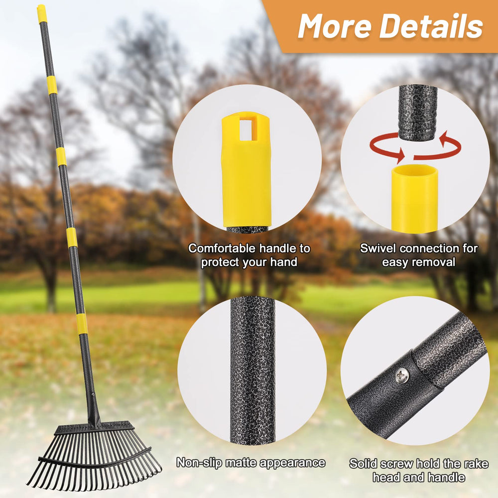 Bird Twig Garden Rake with a built-in hanging hole for storage