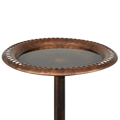 Birdbath in a garden setting with birds