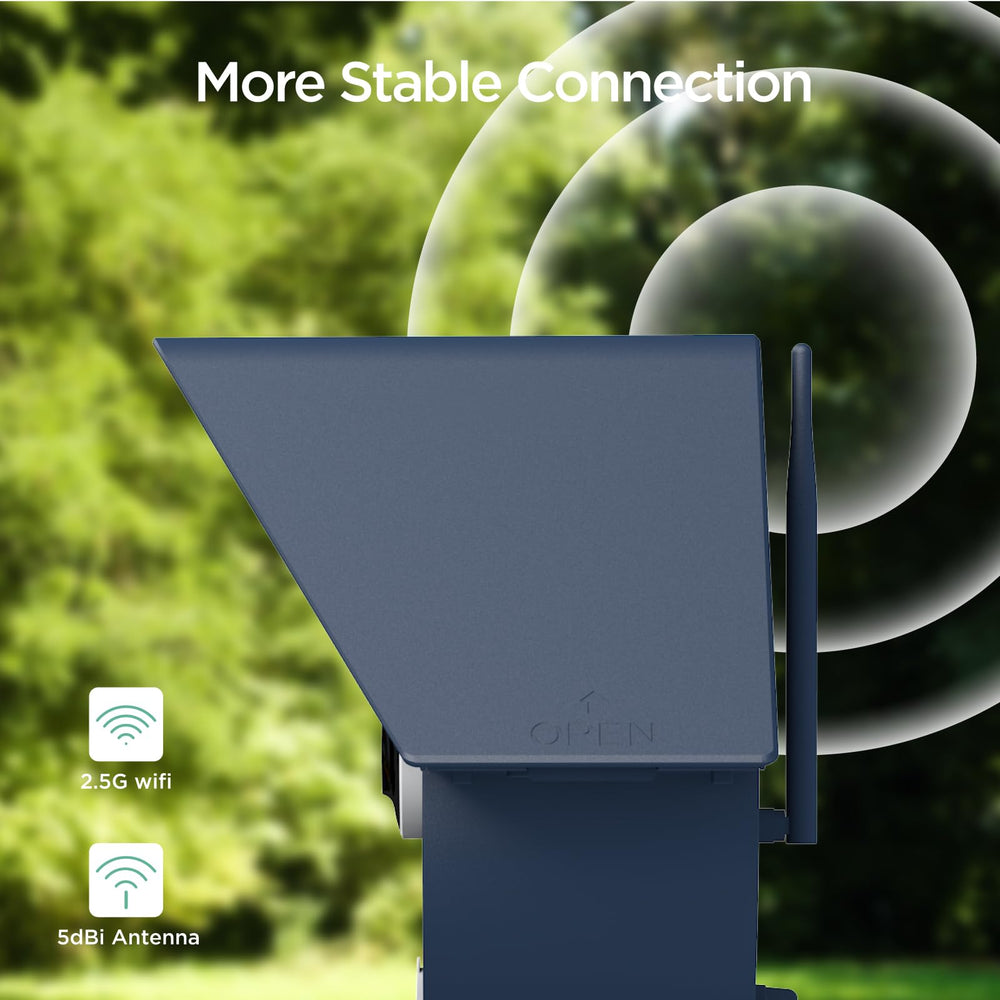 Birdkiss Smart Bird Feeder side view showing design features
