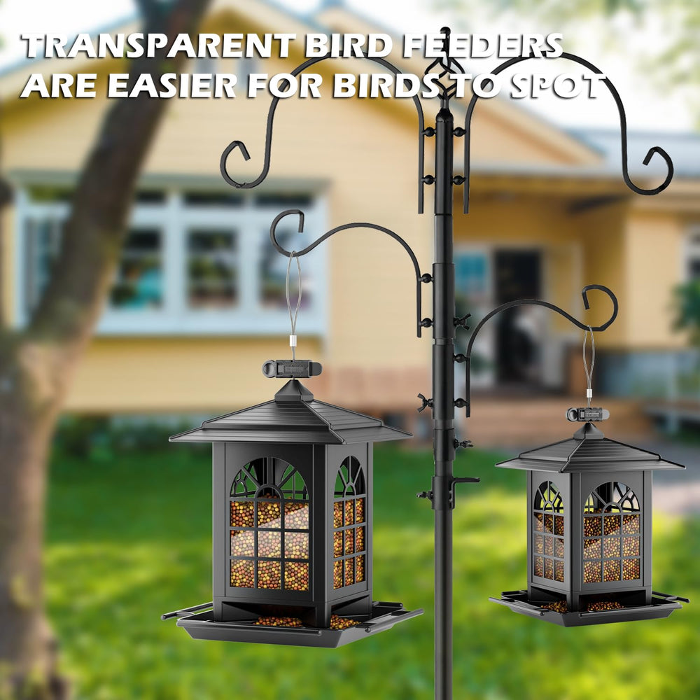 Birdream Bird Feeder placed in a courtyard