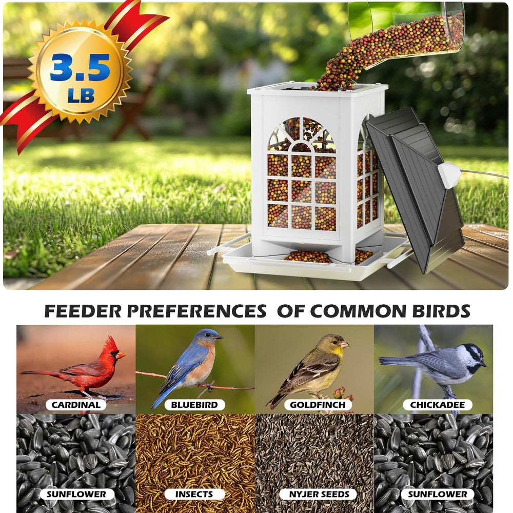 Birdream Bird Feeders assembly instructions with parts