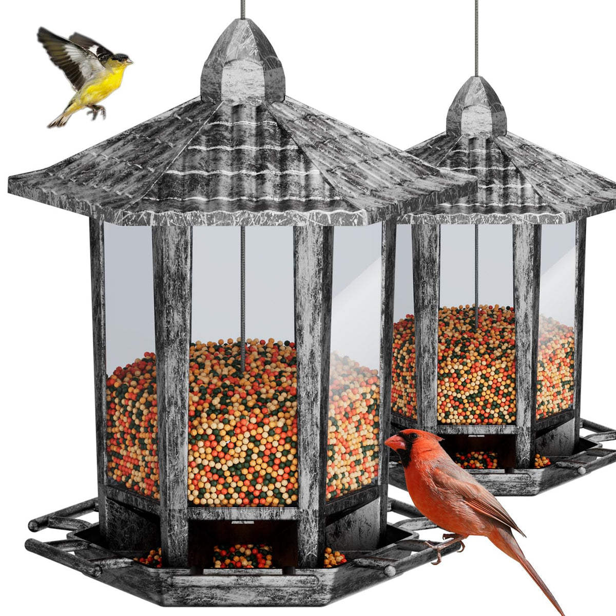 Birdream Retro Pagoda Bird Feeder front view