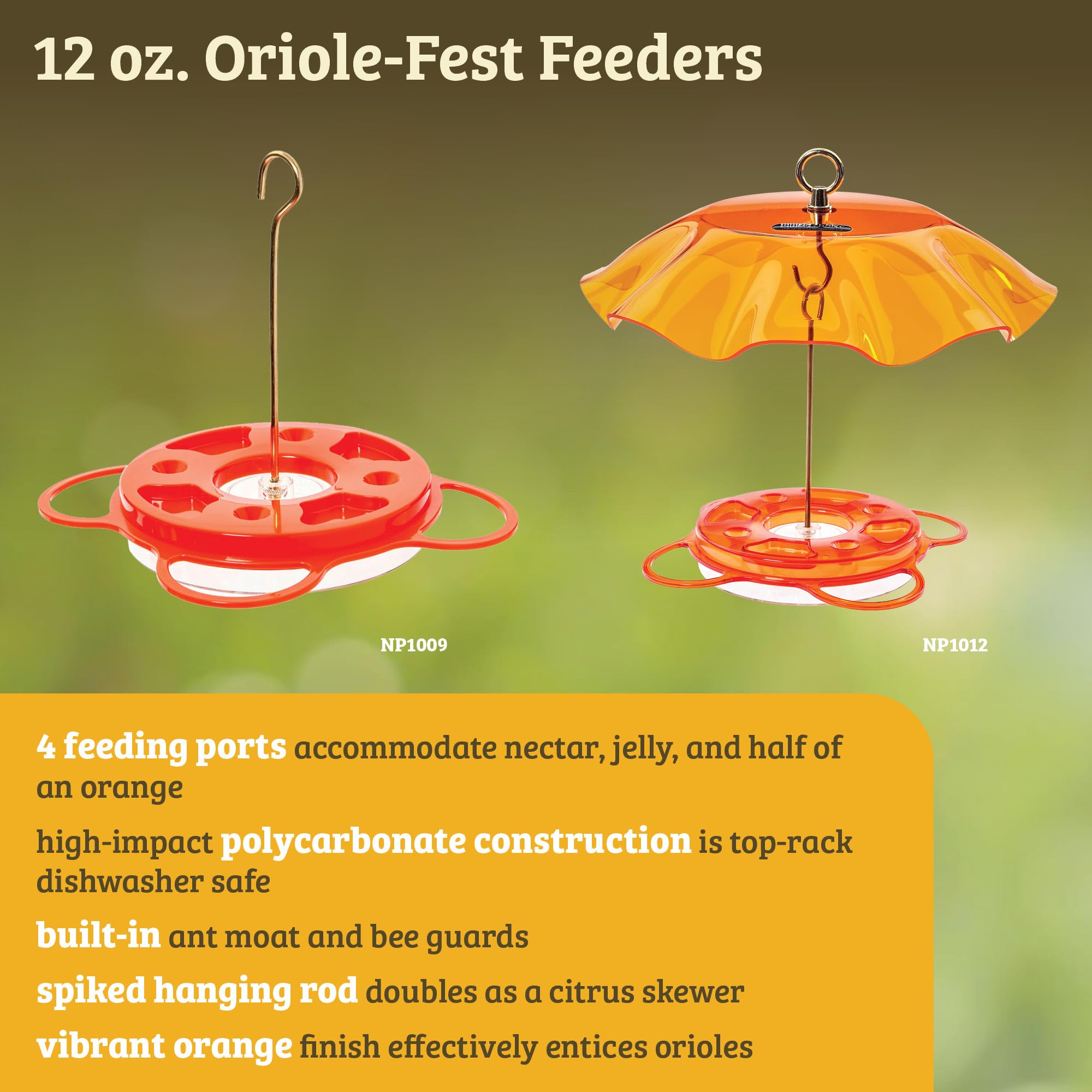 Birds Choice Oriolefest feeder with orange and nectar
