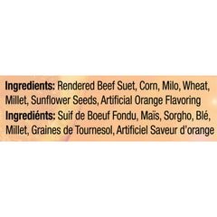 Birds feeding on Heath Orange Burst Suet Cake