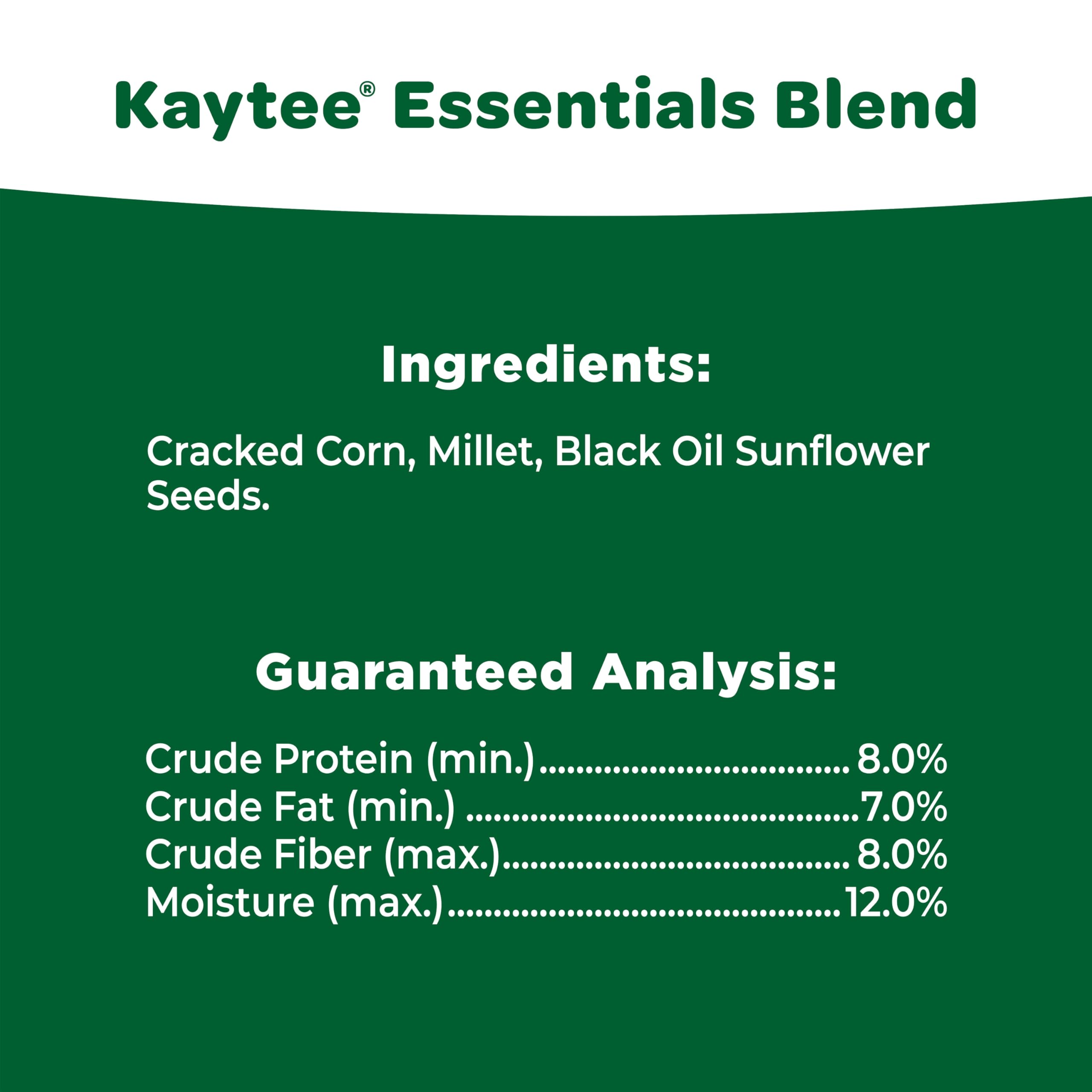 Birds feeding on Kaytee Essentials Blend Wild Bird Seed Mix