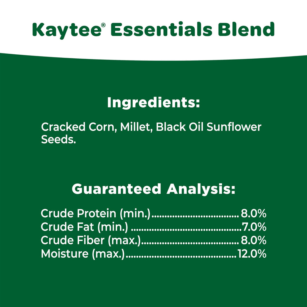 Birds feeding on Kaytee Essentials Blend Wild Bird Seed Mix